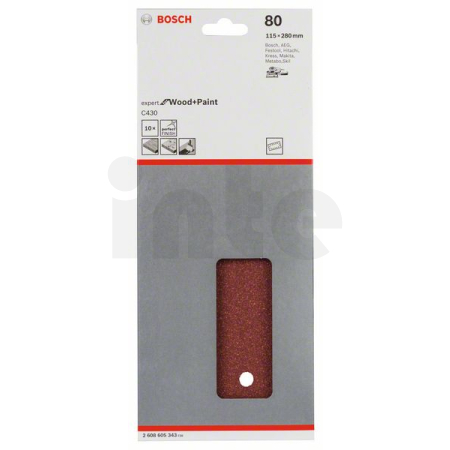 BOSCH Brusný papír C430, balení 10 ks 2608605343