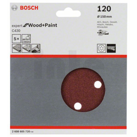 BOSCH Brusný papír C430, balení 5 ks 2608605720