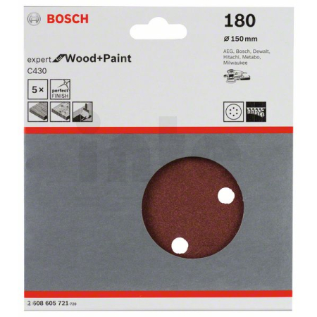BOSCH Brusný papír C430, balení 5 ks 2608605721