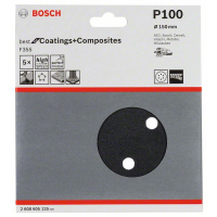 BOSCH Brusný papír F355, balení 5 ks 2608605125