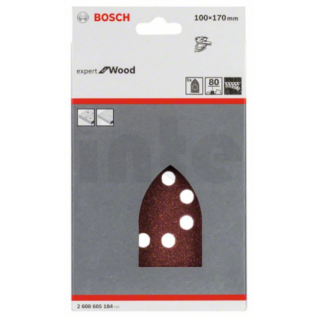 BOSCH 5dílná sada brusných papírů C430 2608605184