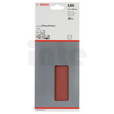 BOSCH Brusný papír C430, balení 10 ks 2608605326