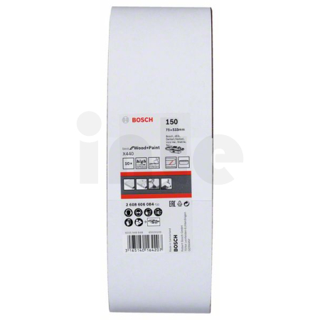 BOSCH 10dílná sada brusných pásů X440 2608606084