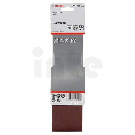 BOSCH 3dílná sada brusných pásů X440 2608606093