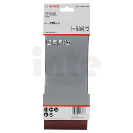 BOSCH 3dílná sada brusných pásů X440 2608606113