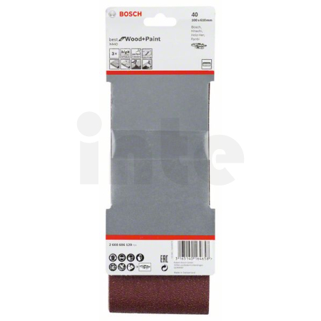 BOSCH 3dílná sada brusných pásů X440 2608606129