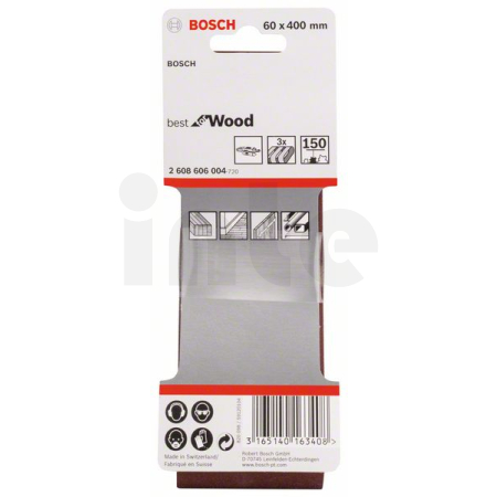 BOSCH 3dílná sada brusných pásů X440 2608606004