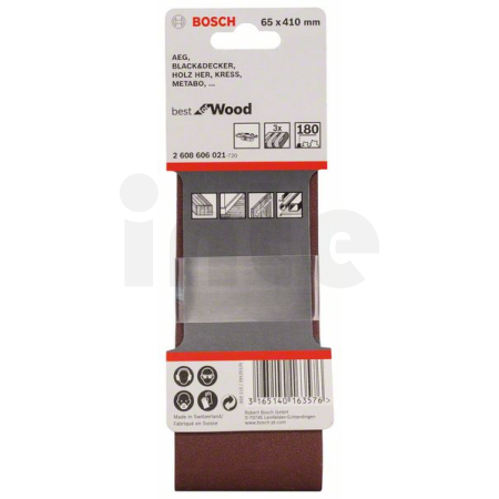 BOSCH 3dílná sada brusných pásů X440 2608606021