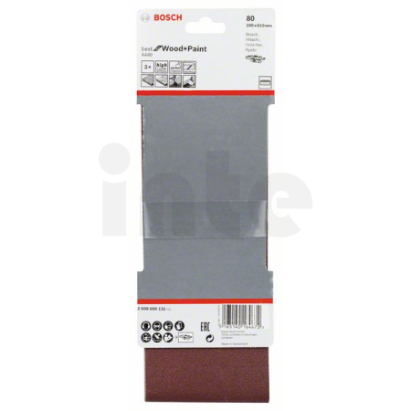 BOSCH 3dílná sada brusných pásů X440 2608606131