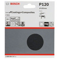 BOSCH Brusný kotouč PRO F355, 125 mm, G120, 10 ks 2608606757