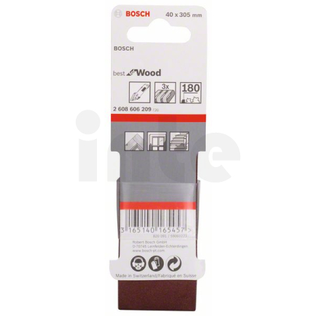 BOSCH 3dílná sada brusných pásů X440 2608606209