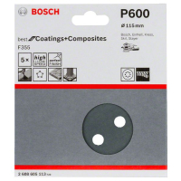 BOSCH Brusný papír F355, balení 5 ks 2608605113