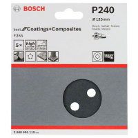 BOSCH Brusný papír F355, balení 5 ks 2608605119