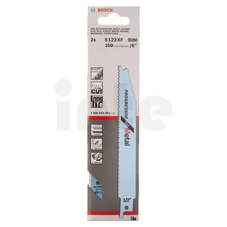 BOSCH Pilový plátek do pily ocasky S 123 XF, 2 ks 2608654401