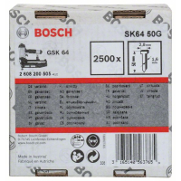 BOSCH Hřeb se zápustnou hlavou SK64 50G 2608200505