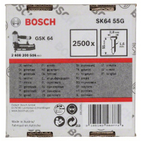 BOSCH Hřeb se zápustnou hlavou SK64 55G 2608200506
