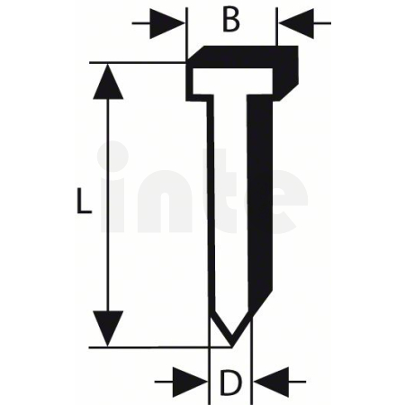 BOSCH Hřeb se zápustnou hlavou SK64 63G 2608200507