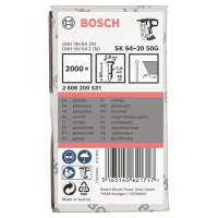 BOSCH Hřeb se zápustnou hlavou SK64 20G 2608200531