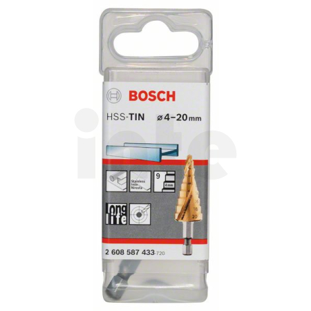 BOSCH Stupňovité vrtáky HSS-TiN 2608587433