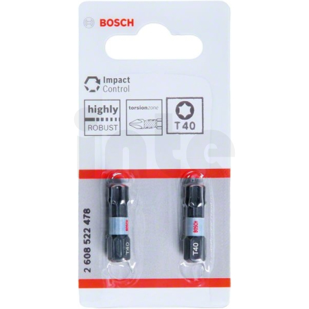 BOSCH Nástavce Impact Control T40, 2 ks 2608522478