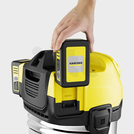 AKU Vysavač na mokré a suché nečistoty KÄRCHER WD 4-18 S Dual Battery Set 1.628-626.0