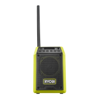 RYOBI RRDAB18-0 18V Akumulátorové Bluetooth DAB rádio 5133005599