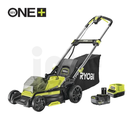 RYOBI RY18LMX40C-150 18V ONE+ Bezuhlíková sekačka na trávu se šířkou záběru 40 cm (1 x 5,0 Ah) 5133006289