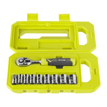 RYOBI RHRS10PC 10-dílná ¼˝ sada ráčny a nástrčných klíčů 5132006067