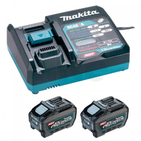 MAKITA Sada akumulátorů Li-Ion XGT 40V 2x5,0Ah + rychlonabíječka DC40RA 1911V6-0