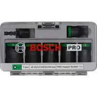 BOSCH Sada PRO Impact Socket Set s adaptérem, 1”, standardní, 7 ks 2608003032