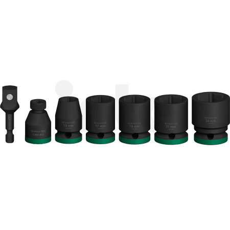 BOSCH Sada PRO Impact Socket Set s adaptérem, 1”, standardní, 7 ks 2608003032