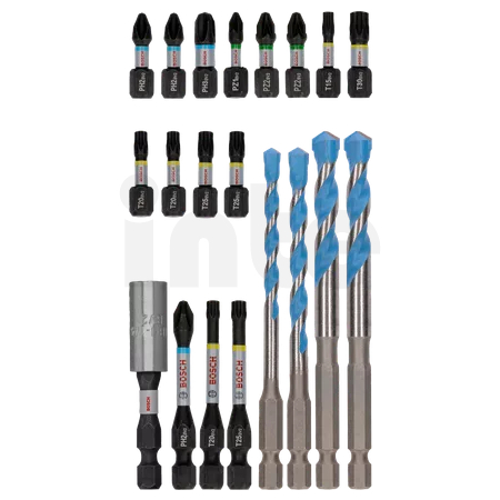 Bosch Professional sada bitů a vrtáků PRO Impact Mixed Set, 20 ks (2608521U83)