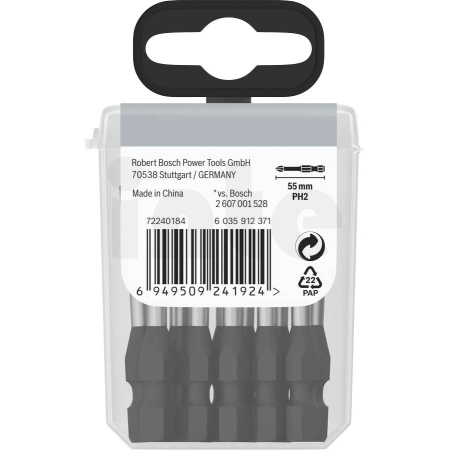 Bosch sada šroubovacích bitů PRO Phillips Impact Bit, PH2, 55 mm, 15 ks (2608522523)