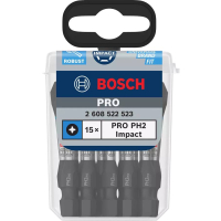 Bosch sada šroubovacích bitů PRO Phillips Impact Bit, PH2, 55 mm, 15 ks (2608522523)