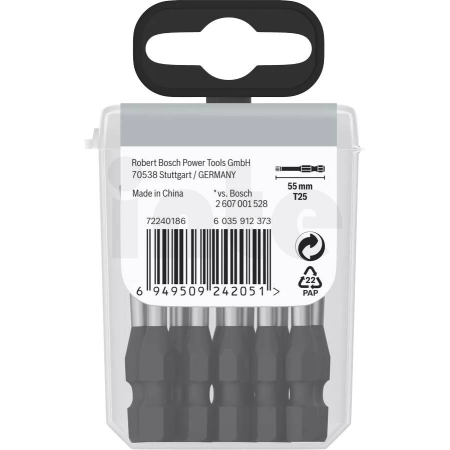 Bosch Professional sada šroubovacích bitů PRO Torx Impact Bit, T25, 55 mm, 15 ks (2608522534)