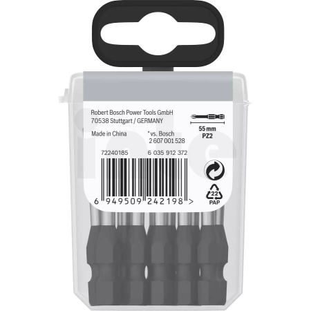 Bosch sada šroubovacích bitů PRO Pozidriv Impact Bit, PZ2, 55 mm, 15 ks (2608522546)