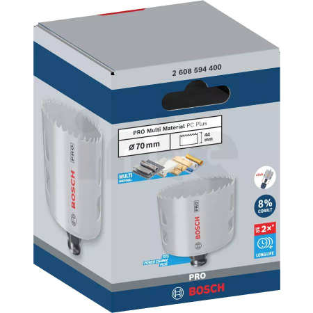 Bosch Expert Děrovka PRO Multi Material PC Plus Hole Saw, 70 mm (2608594400)