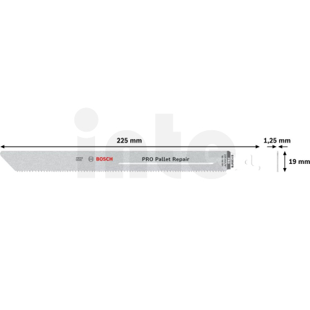 Bosch Expert Pilový list na palety PRO Pallet Repair S1135VFR Blade, 225 mm, 5 ks (2608659008)