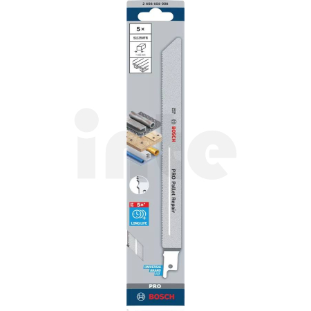Bosch Expert Pilový list na palety PRO Pallet Repair S1135VFR Blade, 225 mm, 5 ks (2608659008)