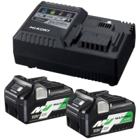 HiKOKI UC18YSL3WHZ Sada akumulátorů a nabíječky, Multi-Volt, 36V/18V
