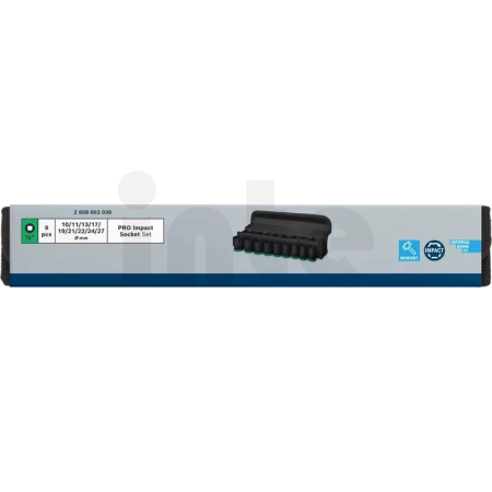 BOSCH Sada PRO Impact Socket Set, 3”, prodloužené, 9 ks, 2608003042