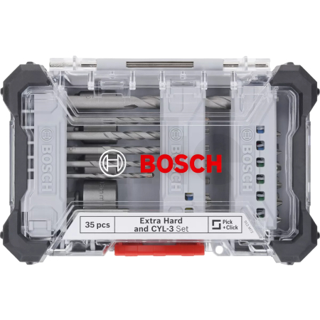 BOSCH Sada šroubovacích bitů Extra Hard a vrtáků CYL-3, 35 ks 2607017728