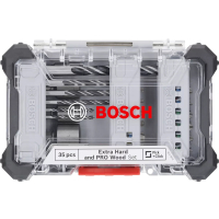 BOSCH Sada šroubovacích bitů Extra Hard a vrtáků do dřeva PRO Wood, 35 ks 2607017725