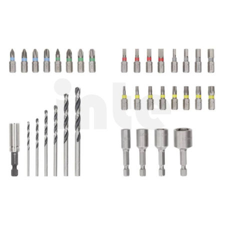 BOSCH Sada šroubovacích bitů Extra Hard a vrtáků do kovu HSS, 35 ks 2607017726