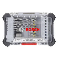 BOSCH Sada šroubovacích bitů Extra Hard a vrtáků do kovu HSS, 35 ks 2607017726