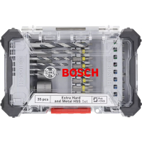 BOSCH Sada šroubovacích bitů Extra Hard a vrtáků Metal HSS, 35 ks 2607017729