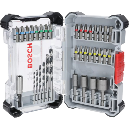BOSCH Sada šroubovacích bitů Extra Hard a vrtáků Metal HSS, 35 ks 2607017729