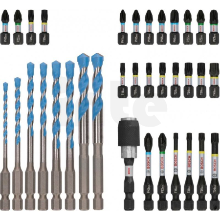 BOSCH Sada šroubovacích bitů a vrtáků Multi Construction PRO Impact, 35 ks 2608521U82