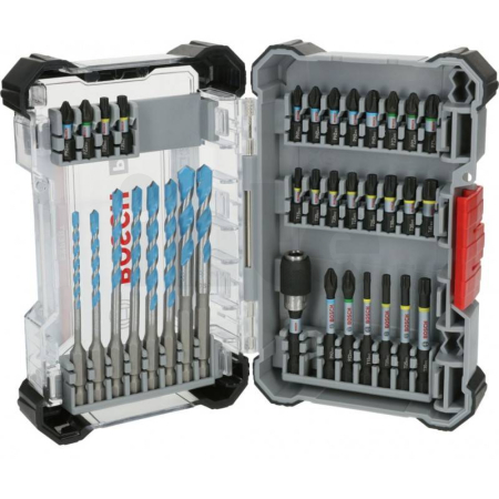 BOSCH Sada šroubovacích bitů a vrtáků Multi Construction PRO Impact, 35 ks 2608521U82