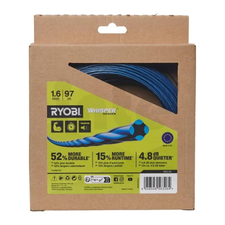 RYOBI RAC176 1,6mm Whisper struna 97m 5132006580
